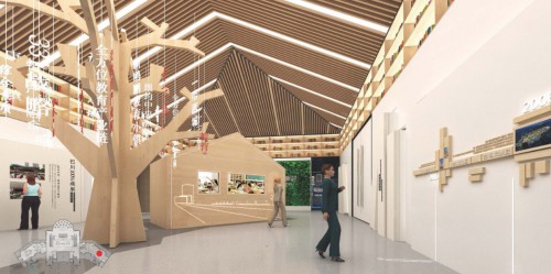 Nuevo centro de exposiciones de Oupeng Education Town