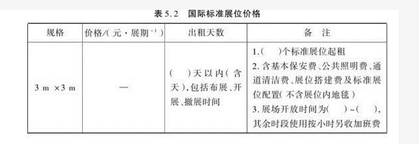 國(guó)際標(biāo)準(zhǔn)展位價(jià)格