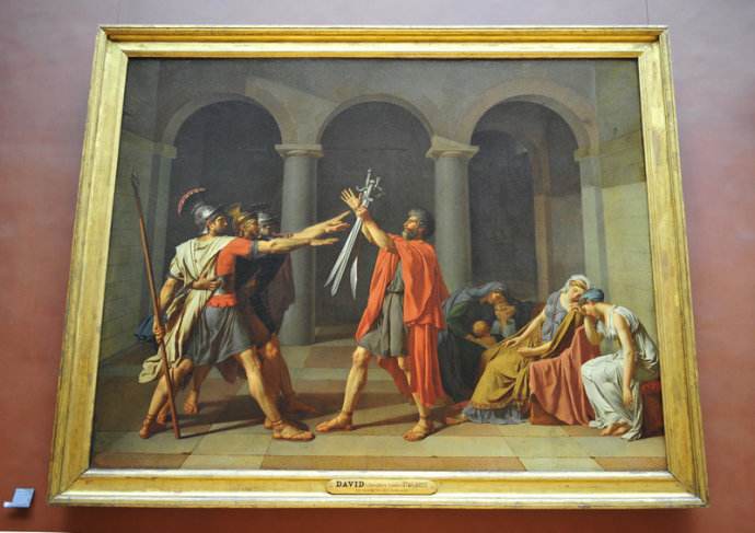 卢浮宫展馆人物油画