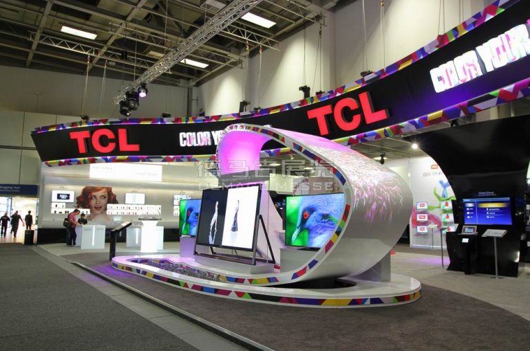TCL展览展示空间设计暖色调设计图