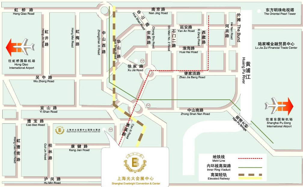 上海光大会展中心地点交通路线及其乘车指南