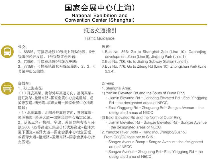 上海国家会展中心地点交通路线及其乘车指南